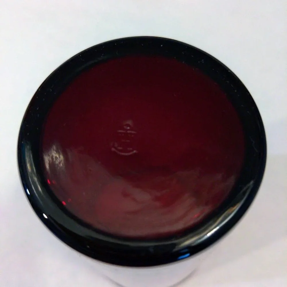 Vintage MCM Anchor Hocking Royal Ruby Red Glass Tumblers 12 oz Set of 4
